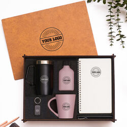 VIP - Ahşap Kutulu Kurumlara Özel Hediye Seti 3626-14