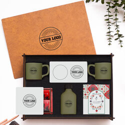 VIP - Ahşap Kutulu Kurumlara Özel Hediye Seti 3626-16