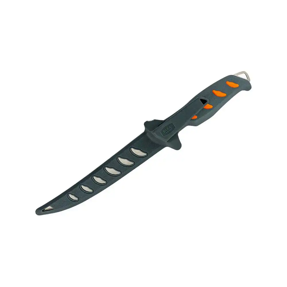 Buck 13270 144 Hookset Fileto Bıçağı, Turuncu-Gri, Blister - Thumbnail