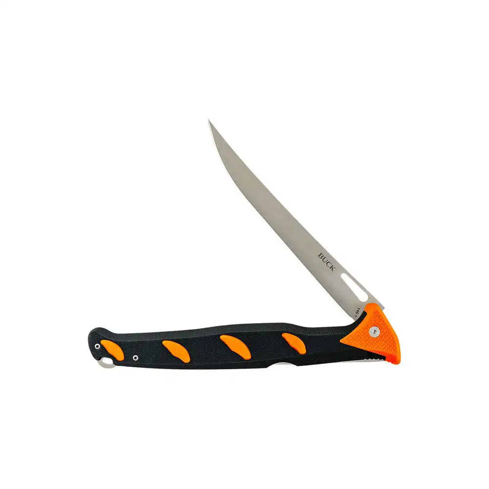 Buck 13277 148 Hookset Fileto Bıçağı, Turuncu-Gri