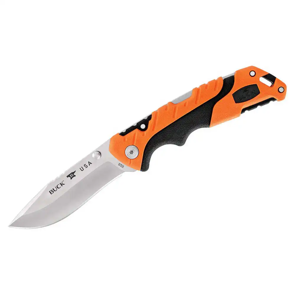 BUCK KNIFE - Buck 659 Folding Pursuit Çakı, Turuncu-Siyah