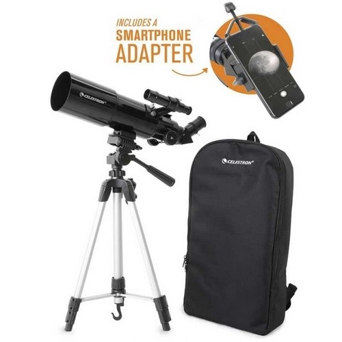 Celestron 22030 Travel Scope 80 Taşınabilir Teleskop (Telefon Adaptörü Dahil)