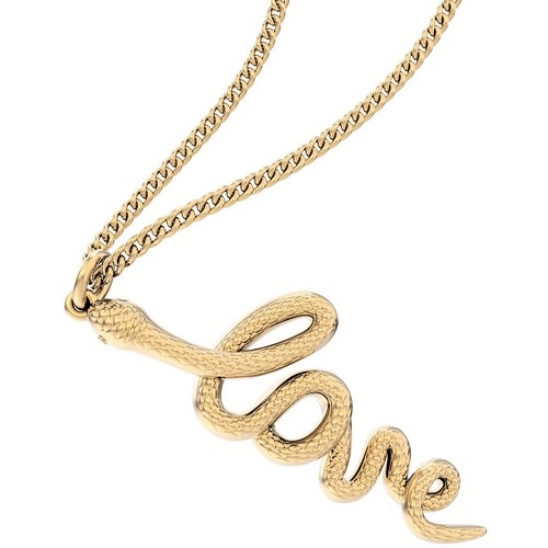 Chocli 18 Ayar Altın Kaplama Love Snake Kolye