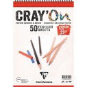 CLAIREFONTAINE - CLAIREFONTAINE CRAY'ON ÇİZİM BLOK A5 120gr 6'LI 50yp ÜSTTEN SPİRALLİ