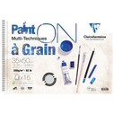 CLAIREFONTAINE - CLAIREFONTAINE PAINT-ON A GRAIN START 35x50cm ÇİZİM BLOK 160gr 15yp RESİM DEFTERİ