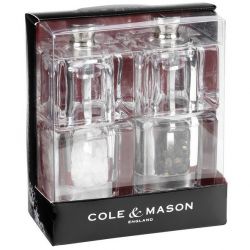 COLE & MASON - Cole & Mason H305418 Mini Cube 90mm Tuz - Biber Değirmeni Seti