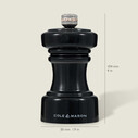Cole & Mason Hoxton Parlak Siyah Tuz Değirmeni 104mm - Thumbnail