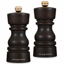 COLE & MASON - Cole & Mason H233017 London Çikolata Renkli Ahşap Tuz ve Biber Değirmenleri 130mm