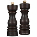 COLE & MASON - Cole & Mason H233080 London Çikolata Renkli Ahşap Tuz ve Biber Değirmenleri 180mm