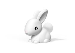 DHINK - Dhink Silikon Şarjlı Gece Lambası Bunny Cotton