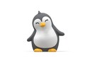 Dhink Silikon Şarjlı Gece Lambası Penguen - Thumbnail