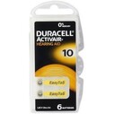 DURACELL - Duracell 10 Numara Düğme Kulaklık Pili İşitme Cihazı İçin 6'lı Paket