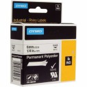DYMO - DYMO 1805442 RHİNOPRO SABİT POLYESTER ŞERİT (6mmx5,5mt) BEYAZ-SİYAH