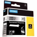 DYMO - DYMO 18487 RHİNOPRO ŞERİT (19mmx5,5mt) METALİK GRİ/SIYAH