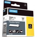 DYMO - DYMO 18489 RHİNOPRO ESNEK NAYLON ŞERİT (19mmx3,5mt) BEYAZ/SİYAH