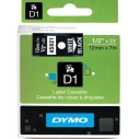DYMO - DYMO 45021 D1 YEDEK ŞERİT 12mmx7mt SİYAH-BEYAZ