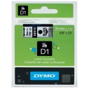 DYMO - DYMO 40910 D1 YEDEK ŞERİT 9mm x7mt ŞEFFAF-SİYAH