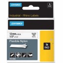 DYMO - DYMO 18488 RHİNOPRO ESNEK NAYLON ŞERİT (12mmx3,5mt) BEYAZ-SİYAH