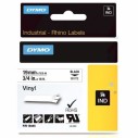DYMO - DYMO 18445 RHİNOPRO RENKLİ VİNİL ŞERİT (19mmx5,5mt) BEYAZ-SİYAH
