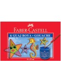 FABER-CASTELL - FABER 6 RENK GUAJ BOYA