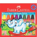 FABER-CASTELL - FABER PASTEL BOYA KARTON KUTU 8 RENK