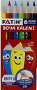 FATİH - FATİH KURU BOYA KALEMİ 6 RENK YARIM BOY