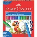 FABER-CASTELL - FABER SUPER COMFORT KEÇELİ KALEM 24 RENK