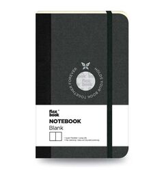 FLEXBOOK - Flex Book 07 Esnek Notebook 9X14 Siyah Şerit Çizgisiz 192 Sayfa 85Gr