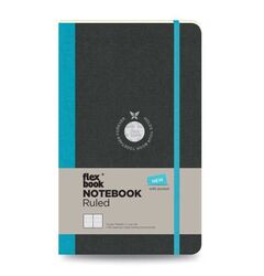 FLEXBOOK - Flex Book 63 Esnek Notebook 9X14 Turkuaz Şerit Çizgili 192 Sayfa 85Gr