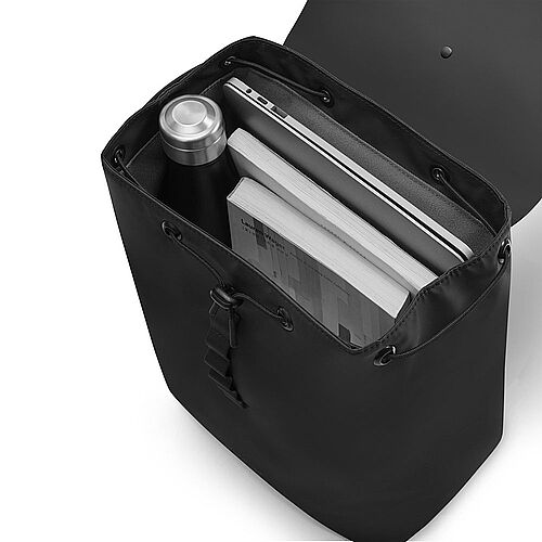 Gaston Luga Dash Bucket Laptop Bölmeli Sırt Çantası Siyah 11"/13" DSHBBP13BLKR - 5