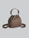Gaston Luga Splash Bucket Crossbody Çanta - Kahverengi SPBCBWEDBR - Thumbnail