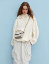 Gaston Luga Splash Pıx Crossbody Çanta - Gri SPPXCBTP - Thumbnail
