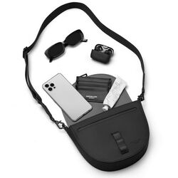 Gaston Luga - Gaston Luga Spläsh Moon Crossbody Omuz Çantası-Siyah SPMCBBK (1)