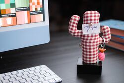 Kayıgo - Kayigo Cactus Lavanta Dolgulu Notluk / Kırmıı Pötikareli - Gri (1)