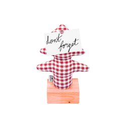 KAYIGO - Kayigo Lavanta Dolgulu Çam Notluk/Kırmızı Pötikareli-Ahşap (1)