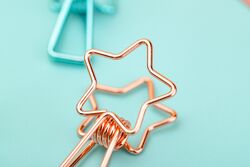 KAYIGO - Kayigo Tiny Paslanmaz Çelik Yıldız Klips Altılı - Siyah (1)