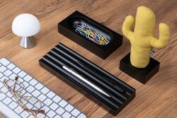 KAYIGO - Kayigo Woody Siyah Üçlü Ofis Seti - Sarı Cactus (1)