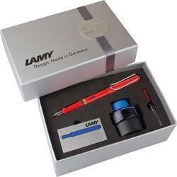 LAMY - LAMY SAFARİ DOLMA KALEM SETİ KIRMIZI