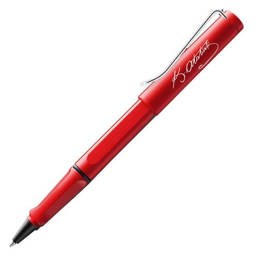 LAMY SAFARİ ROLLER KALEM ATATÜRK İMZALI KIRMIZI