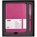 LAMY - LAMY YUMUŞAK KAPAK A6 PEMBE DEFTER VE DOLMA KALEM SETİ 
