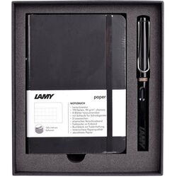 LAMY - LAMY YUMUŞAK KAPAK A6 DEFTER VE DOLMA KALEM SETİ (SİYAH)