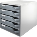 LEITZ - LEITZ 5280 5 ÇEKMECELİ EVRAK RAFI GRİ