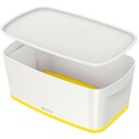 LEITZ - LEITZ 5229 MYBOX® KAPAKLI SAKLAMA KUTUSU BEYAZ-SARI
