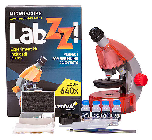 Levenhuk LabZZ M101 Orange/Portakal Mikroskop - 7