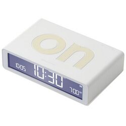 LEXON - Lexon Flip Klasik Şarj Edilebilir Alarm Saat Beyaz LR157W9