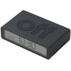 LEXON - Lexon Flip Klasik Şarj Edilebilir Alarm Saat Koyu Gri LR157G3