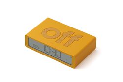 Lexon - Lexon Flip Klasik Şarj Edilebilir Alarm Saat Sarı
