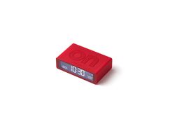 Lexon - Lexon Flip Mini Şarj Edilebilir Alarm Saat Açık Kırmızı