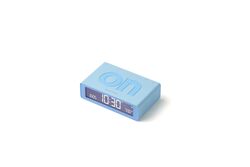 Lexon - Lexon Flip Mini Şarj Edilebilir Alarm Saat Açık Mavi