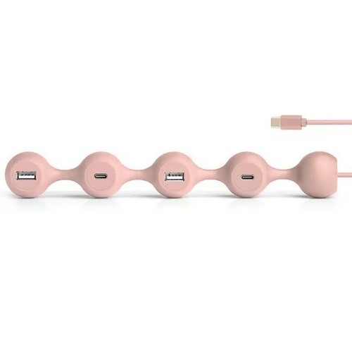 Lexon Peas Hub C Usb Çoğaltıcı Pembe